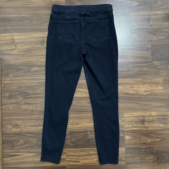 SPANX Jean-Ish Ankle Leggings Pull On Size M Blue Denim Stretch Jeggings EUC - Picture 4 of 14